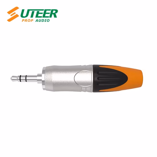 3.5 mm Mini Jack Headphone Plug Nickel Plated Shark Tyle