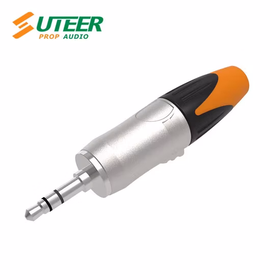 3.5 mm Mini Jack Headphone Plug Nickel Plated Shark Tyle