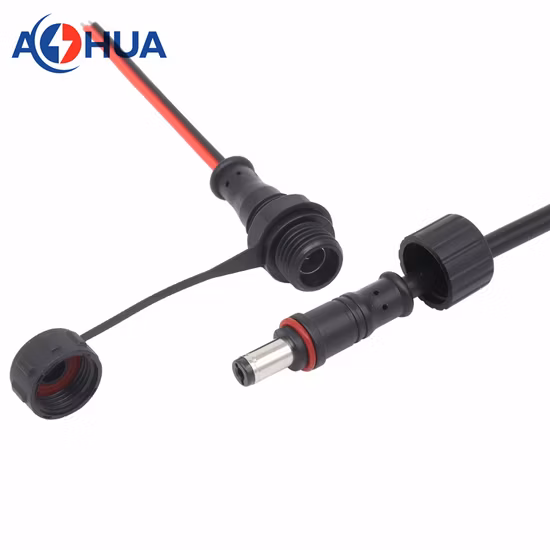 Vendita calda su cavo di stampaggio da 5,5 mm x 2,1 mm Cavo di alimentazione CC Spina jack maschio con OEM ODM